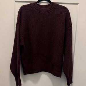 Time and Tru Maroon Knit Sweater. L